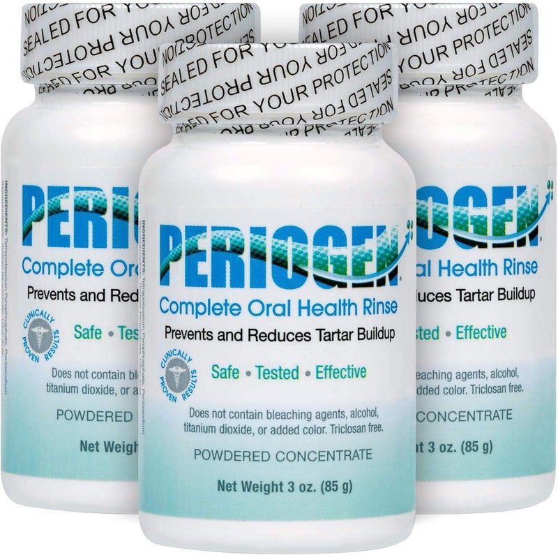 Periogen Complete Oral Health Rinse - 3 Pack for Dental Tartar Reduction - Image 1